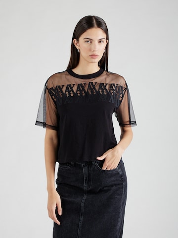 ARMANI EXCHANGE Μπλουζάκι σε μαύρο: μπροστά