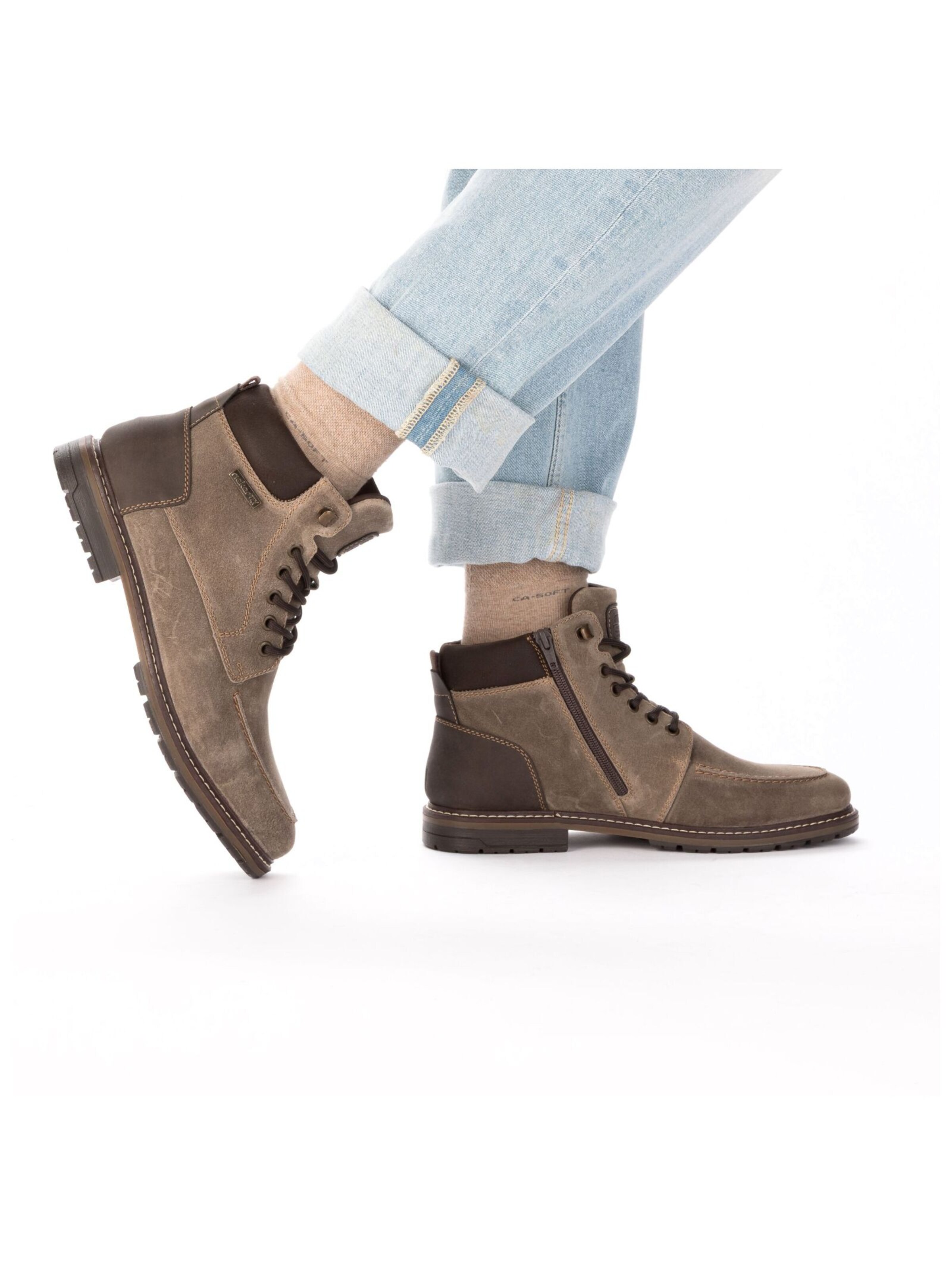 Rieker Veterlaarzen in Bruin: voorkant