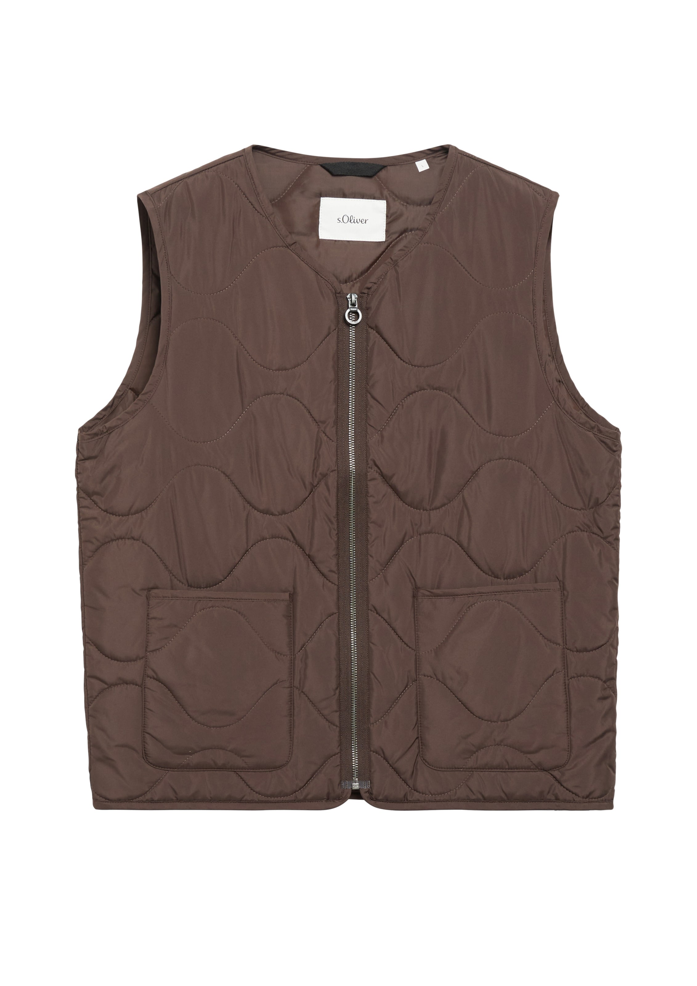Gilet di s.Oliver in marrone: frontale