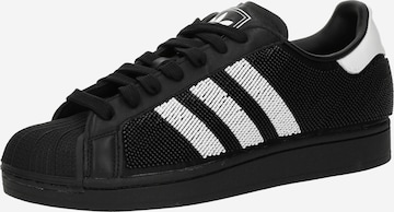 ADIDAS ORIGINALSNiske tenisice 'SUPERSTAR II' - crna boja: prednji dio