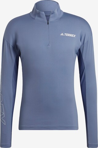 adidas Terrex Funktionsshirt in Blau: front