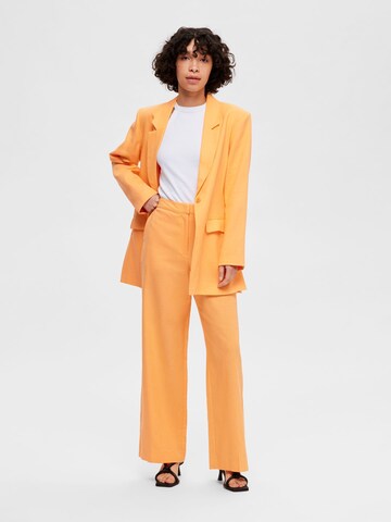 SELECTED FEMME Wide leg Pantalon in Oranje