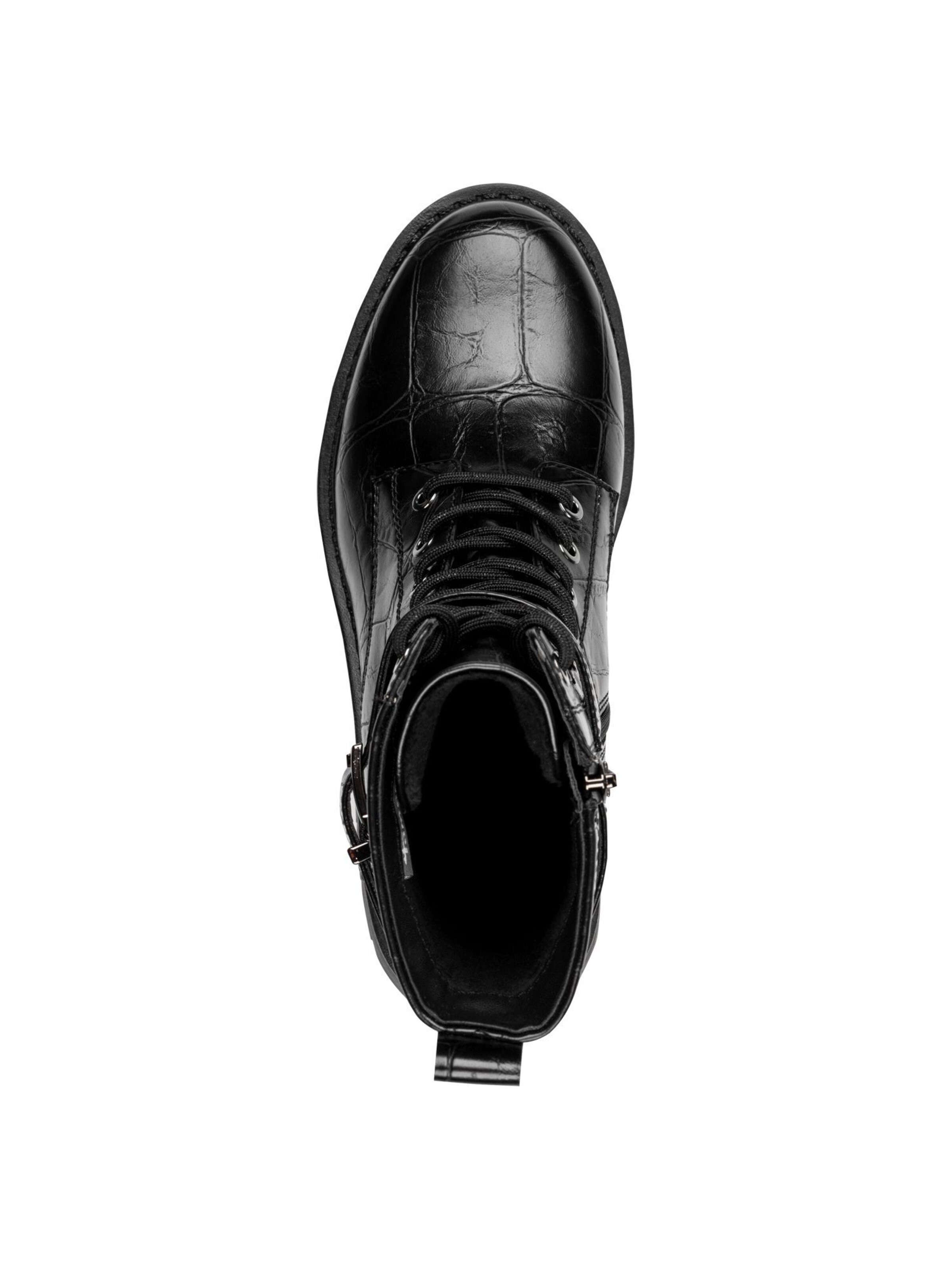 Tamaris Stövlett med snörning i svart