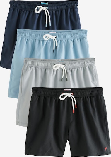 Next Uimashortsit 'Essential' värissä marine / vaaleansininen / harmaa / musta, Tuotenäkymä