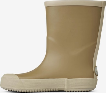 Wheat Rubber Boots 'Muddy' in Green: front