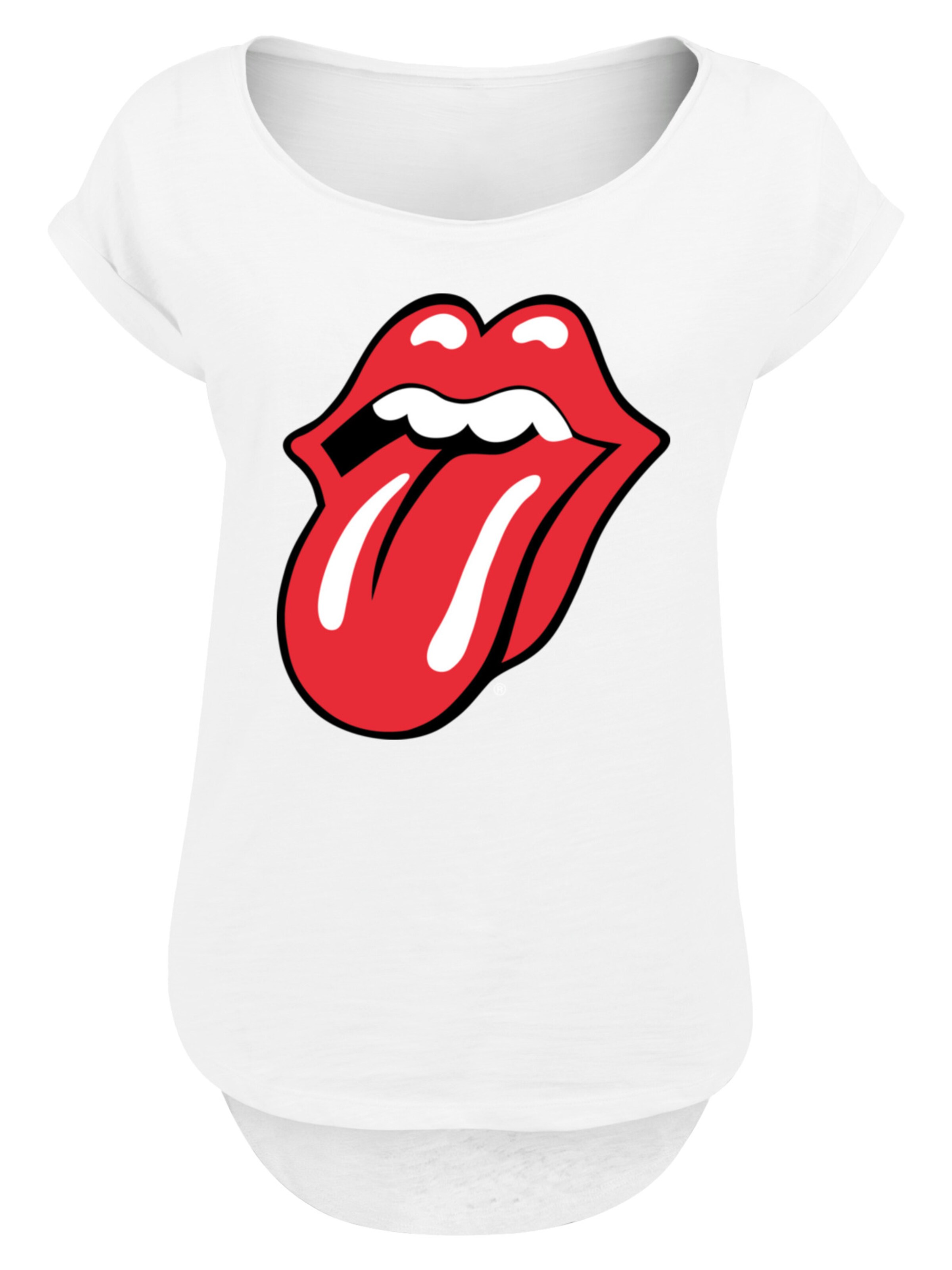 F4NT4STIC Shirt 'The Rolling Stones' in Weiß: Vorderseite