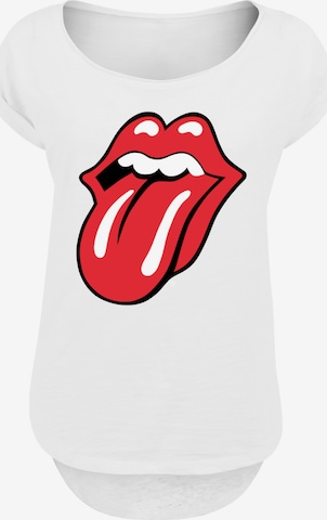 T-shirt 'The Rolling Stones' F4NT4STIC en blanc : devant