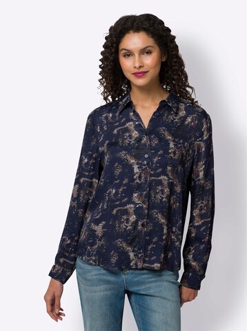 heine Blouse in Blauw: voorkant