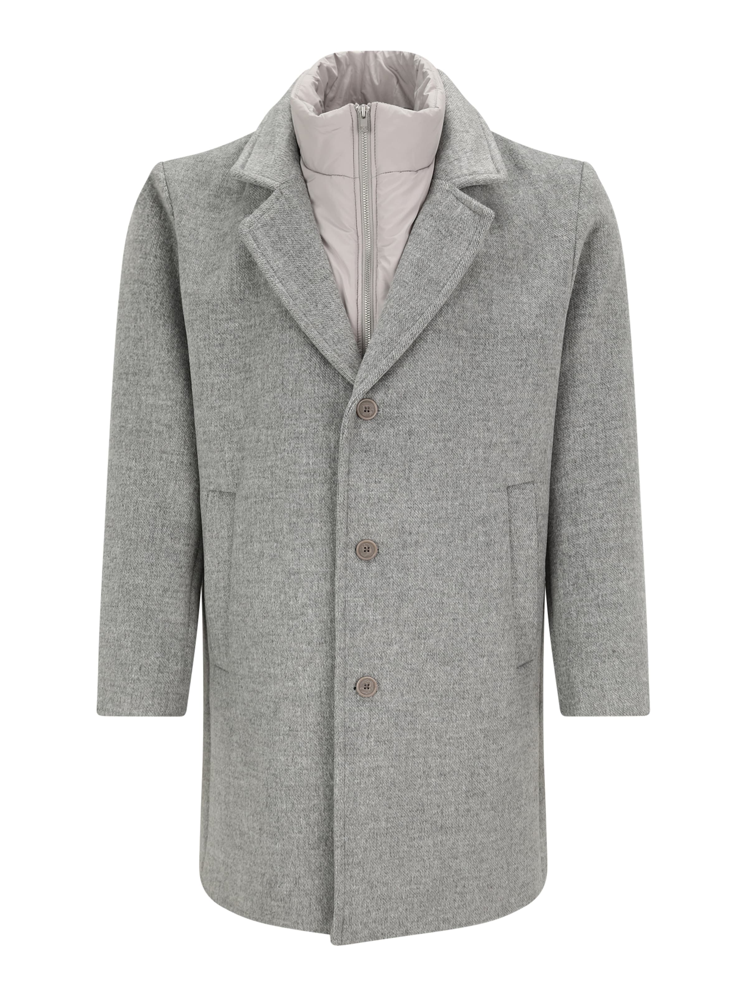 Jack &amp; Jones Plus Between-seasons coat &#x27;JPRBLASTANFORD&#x27; in Grey: front