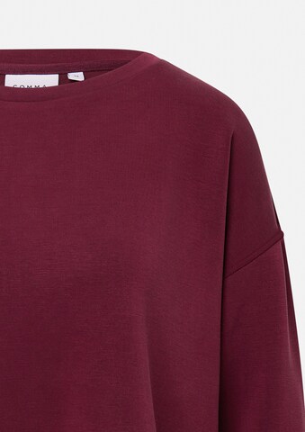 Sweat-shirt comma casual identity en rouge