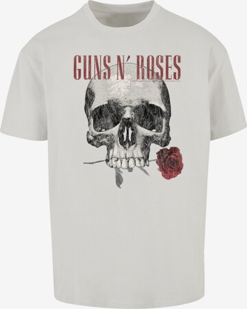 F4NT4STIC Shirt 'Guns 'n' Roses Flower Skull Rock Musik Band' in Grey: front