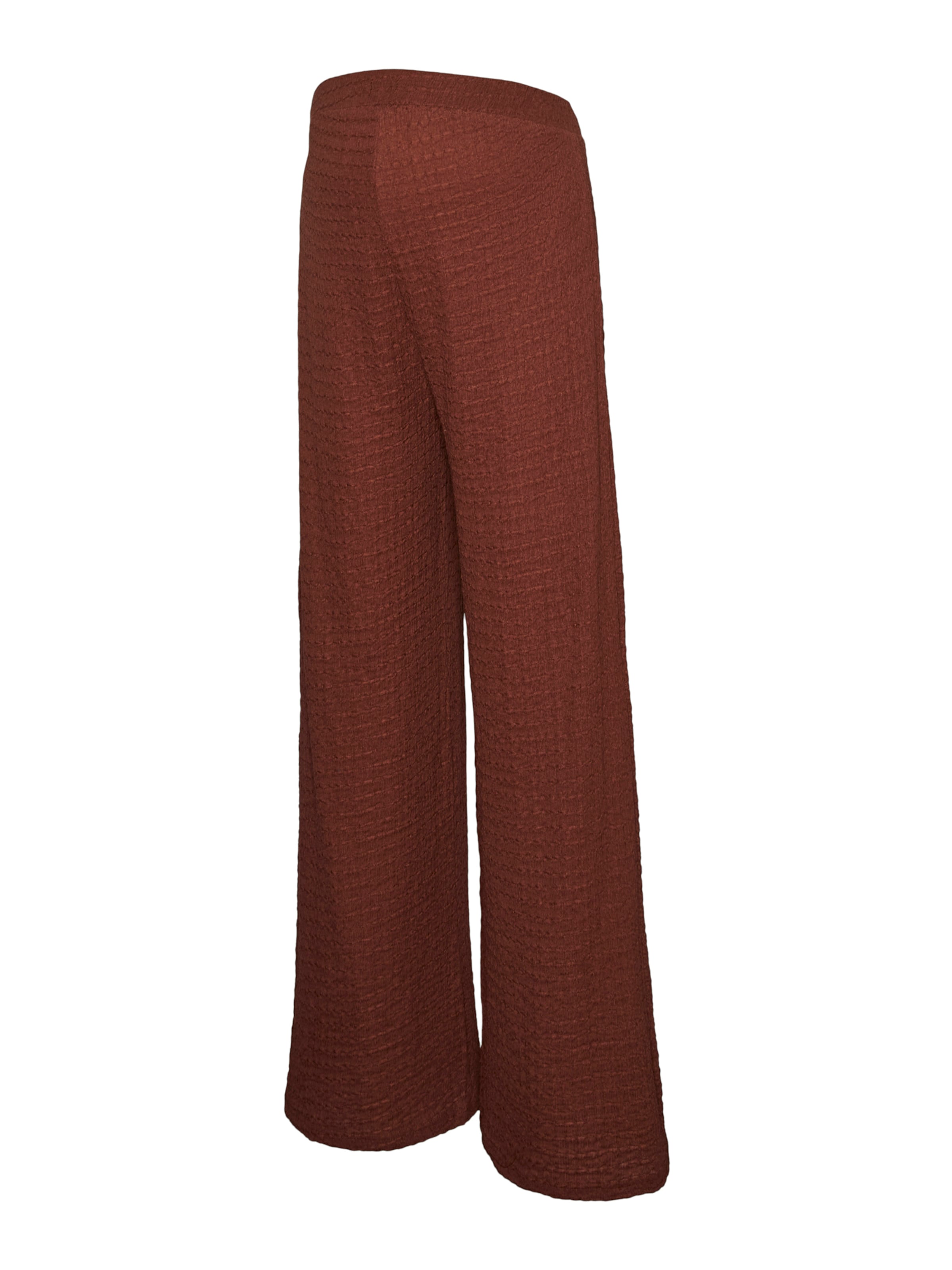 Wide Leg Pantalon 'MLADINE' MAMALICIOUS en marron : devant