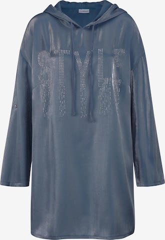 MIAMODA Blouse in Blue: front