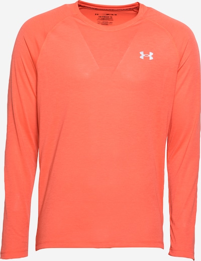 UNDER ARMOUR Sportshirt 'Streaker' in orangerot / weiß, Produktansicht