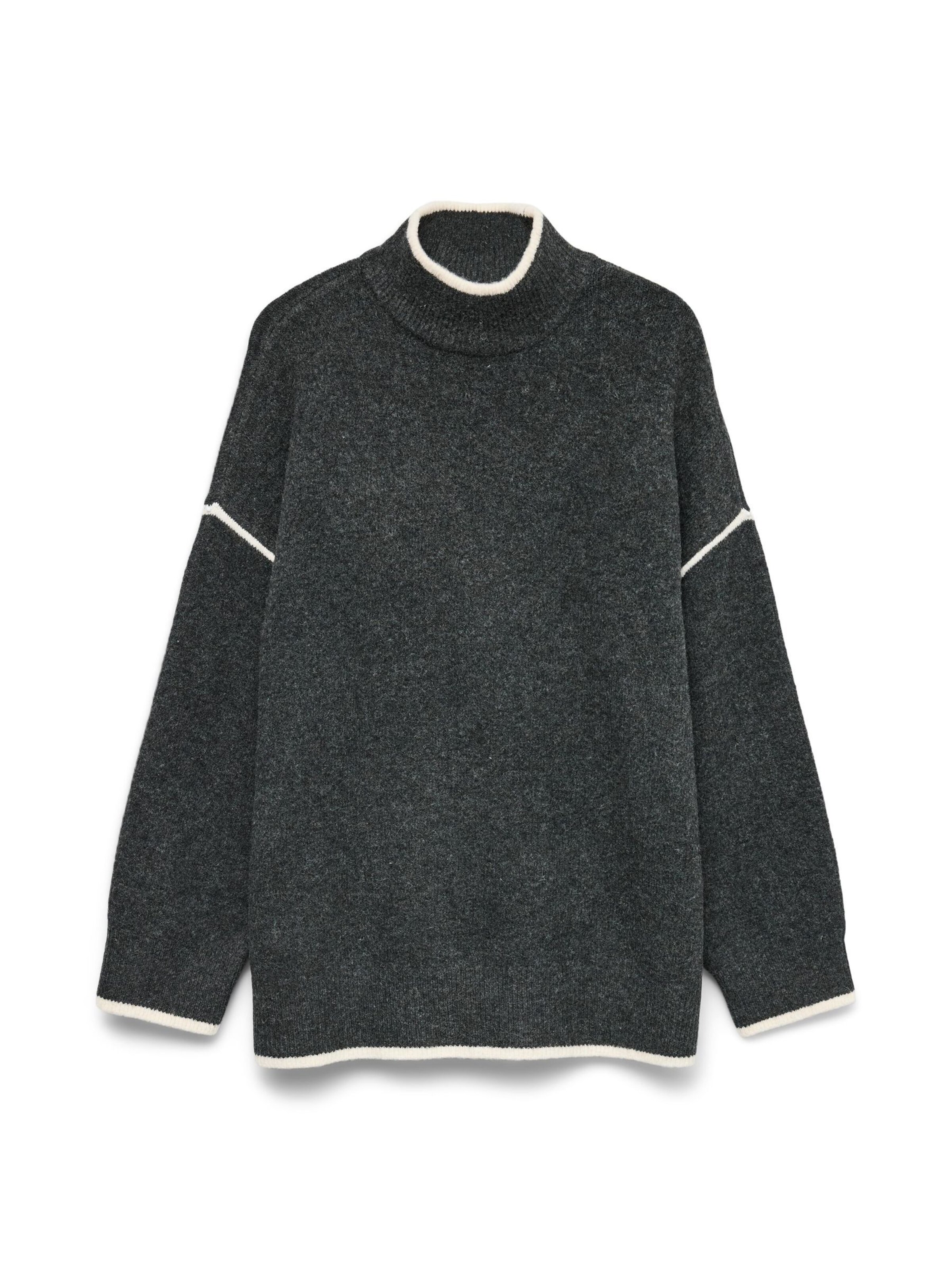 VERO MODA Pullover 'Fan' in Grau: Vorderseite