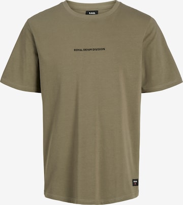 T-Shirt 'RDDBARRY' R.D.D. ROYAL DENIM DIVISION en vert : devant