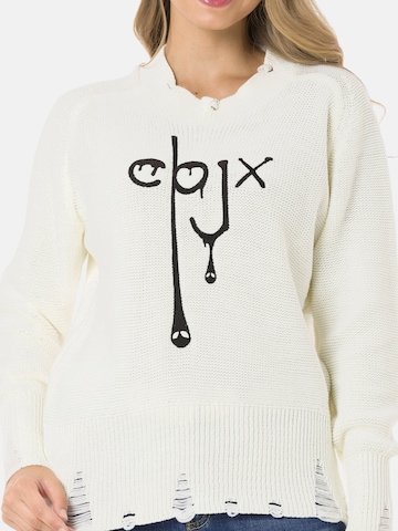 Pull-over CIPO & BAXX en blanc