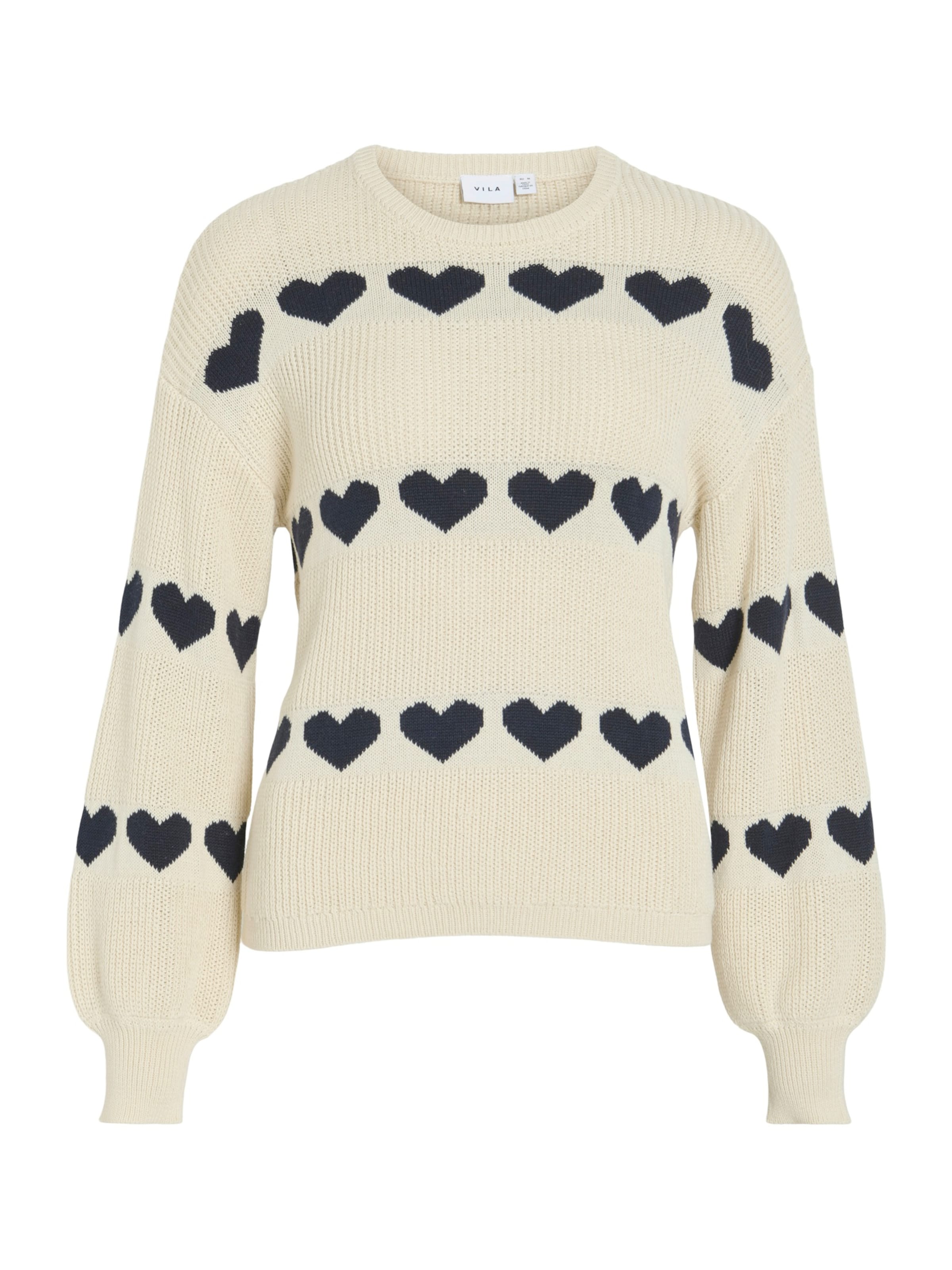 VILA Pulóver 'VIJAMILLA' - bézs: elől