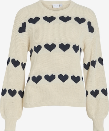 VILA Sweater 'VIJamilla' in Beige: front