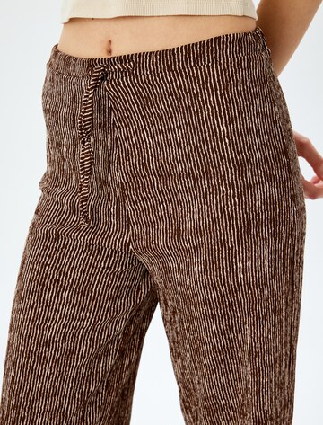 Koton Wide Leg Hose in Braun