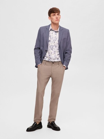 SELECTED HOMME Slimfit Hose 'SLHRobert' in Beige