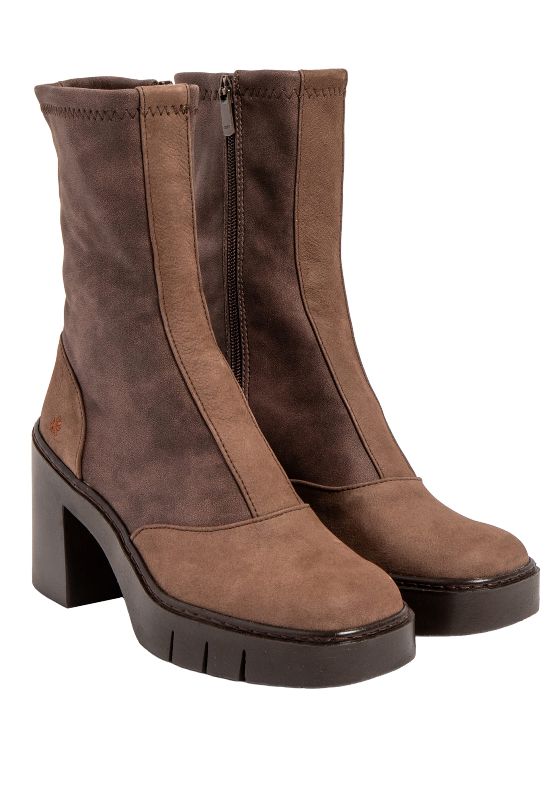 ART - Botas pelo tornozelo em castanho