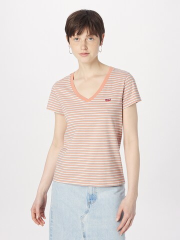 LEVI'S ® Shirt 'Perfect Vneck' in Orange: predná strana