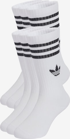 ADIDAS ORIGINALS Socks in White: front