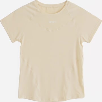 T-shirt fonctionnel Aim'n en jaune : devant