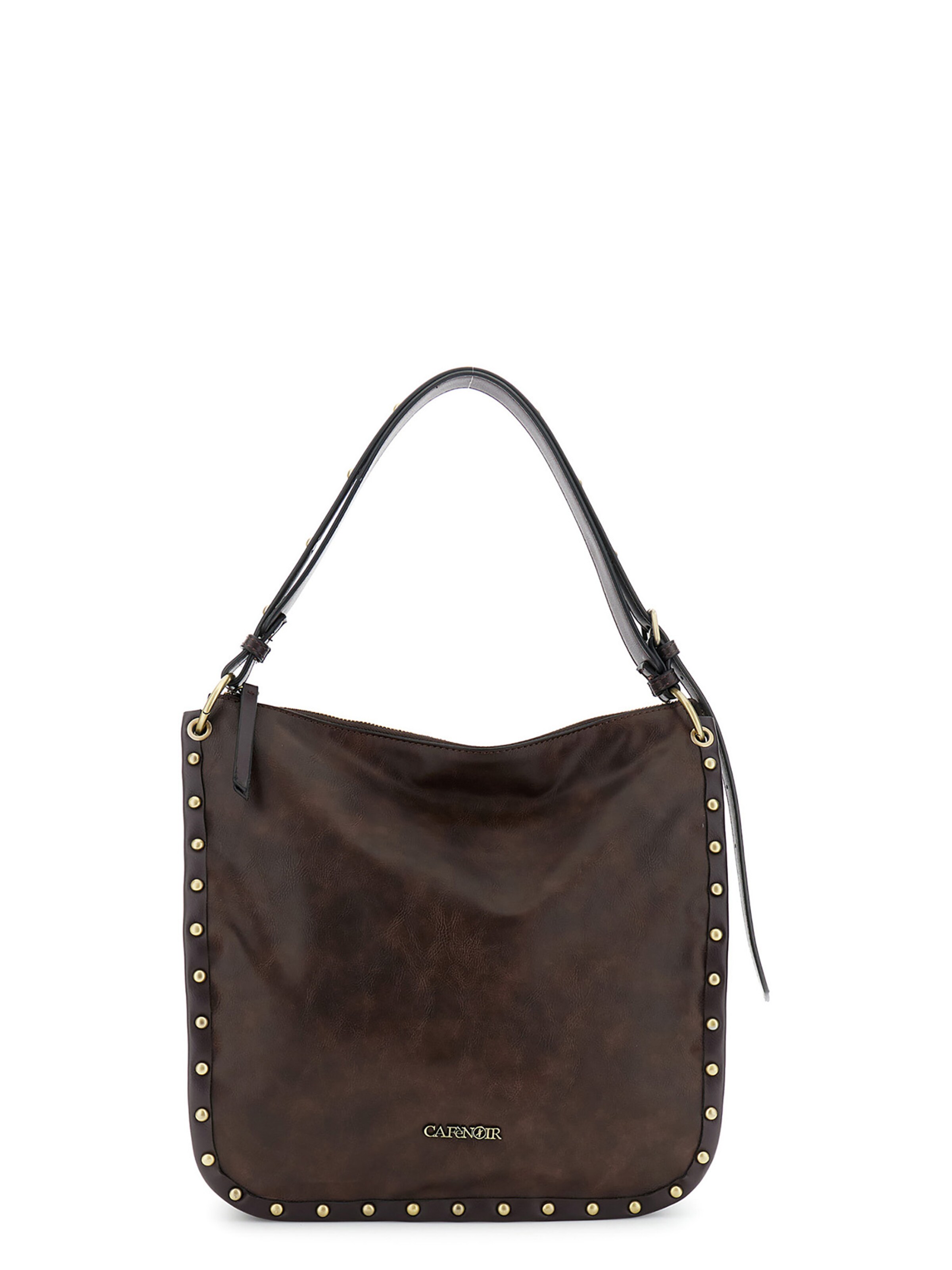 Borsa a sacco di CAFè NOIR in marrone: frontale