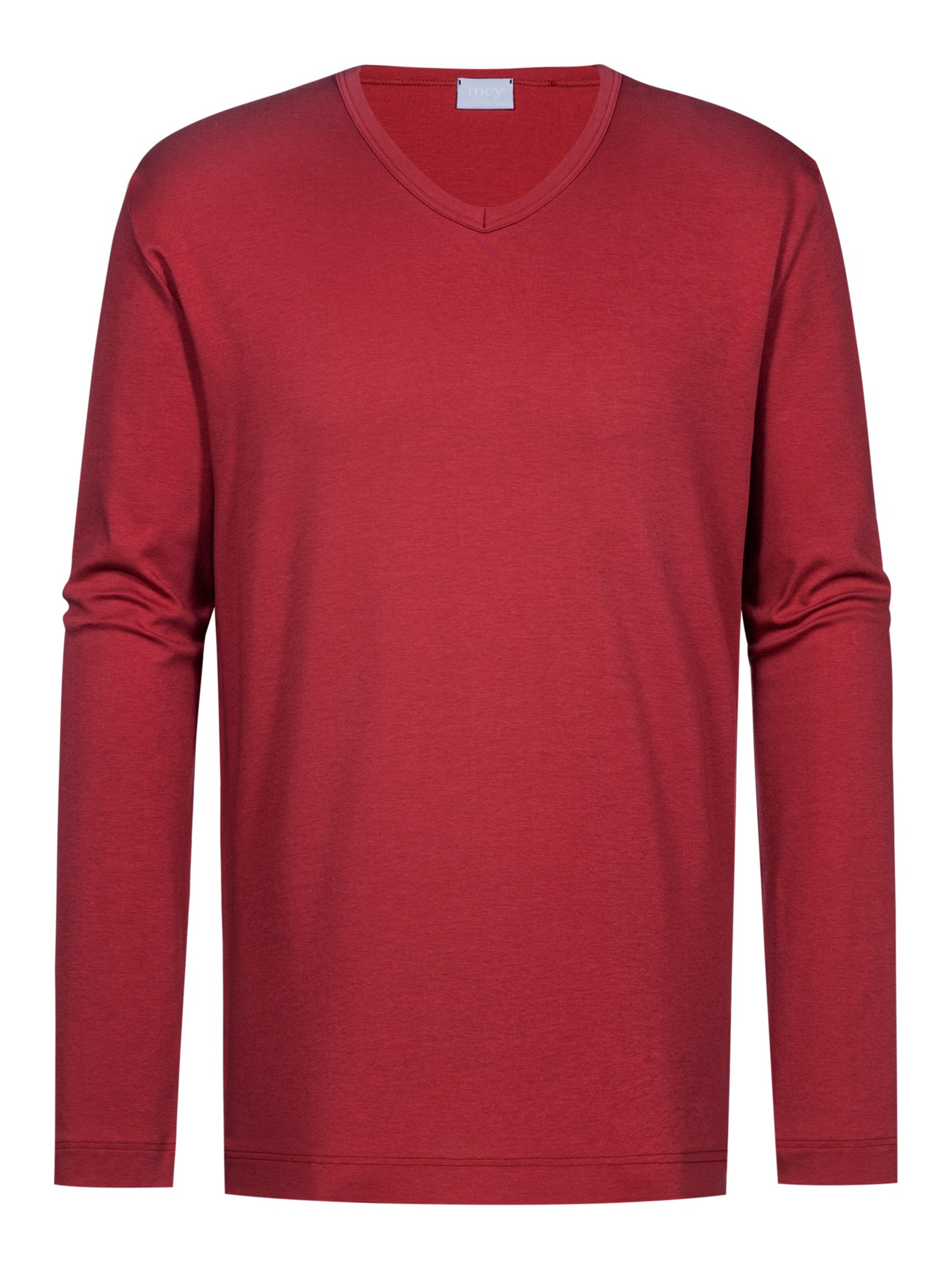Mey Shirt 'Solid Night' in Rood: voorkant