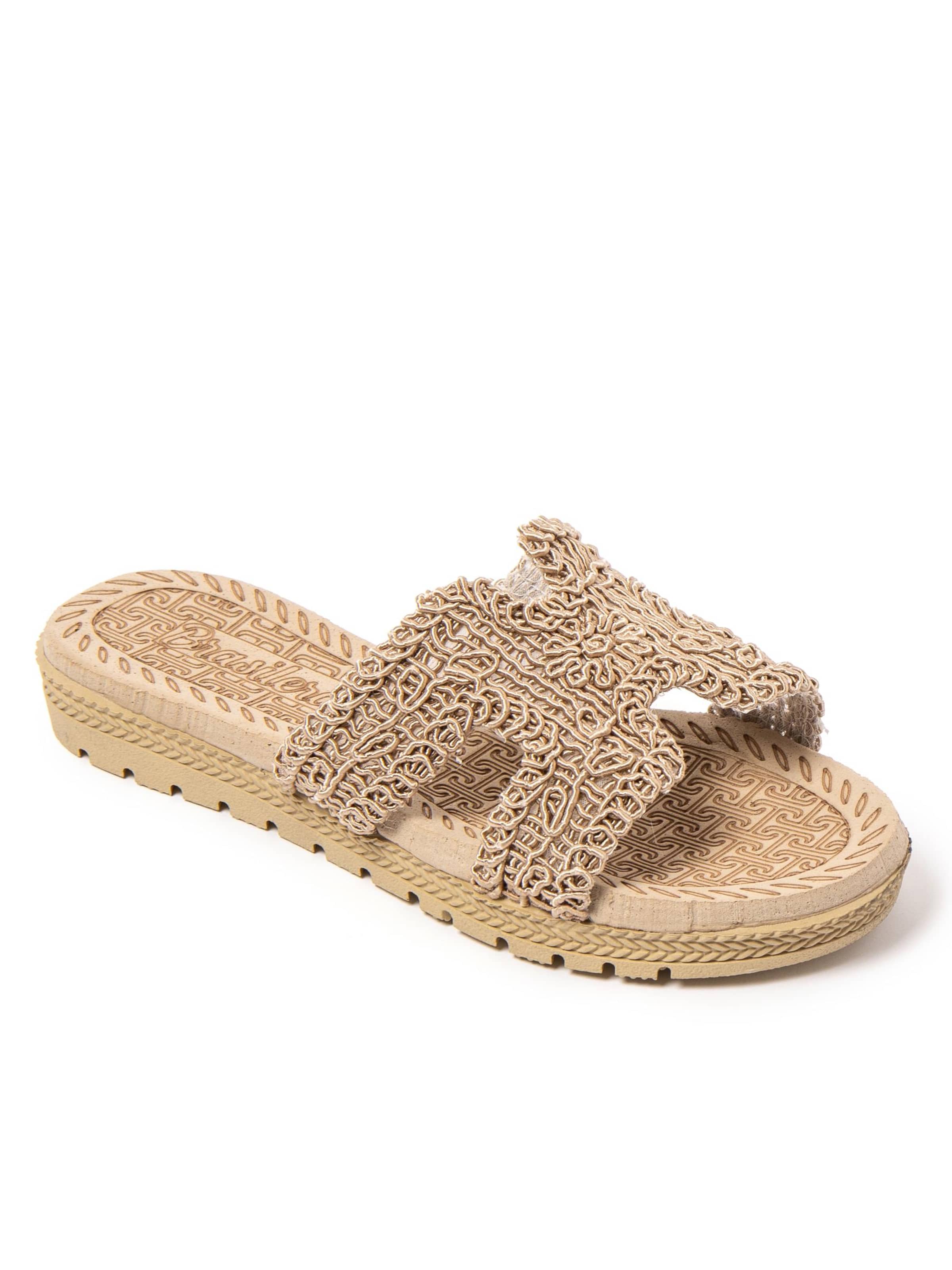 Brasileras Slippers 'Braida' in Brown