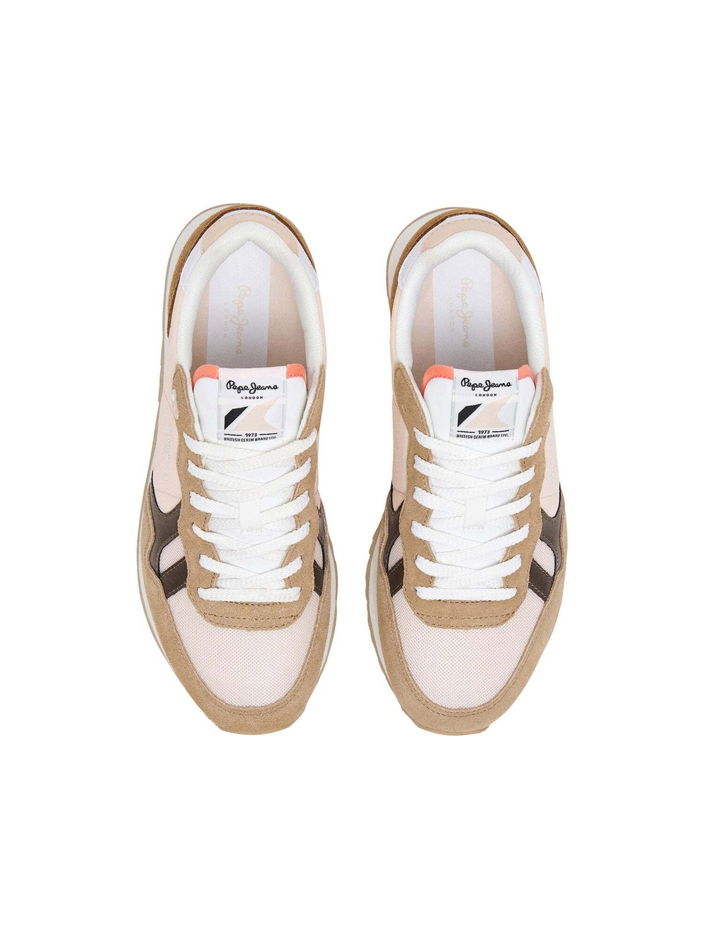 Pepe Jeans Sneakers laag 'Brit Camp' in Beige