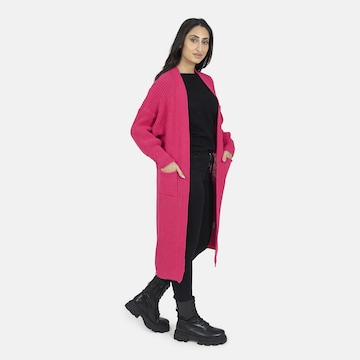 Manteau en tricot Elara en rose