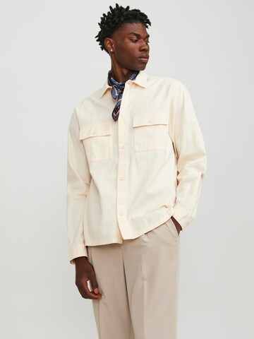 Comfort fit Camicia 'JJEVenice' di JACK & JONES in beige: frontale