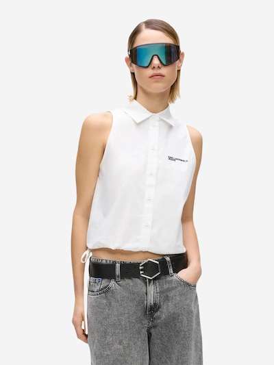 Camicia da donna 'KLJ Sleeveless Blouse B2W11020' in XS KARL LAGERFELD JEANS di colore bianco, Visualizzazione prodotti