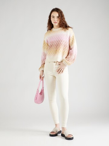 VERO MODA Skinny Fit Дънки 'FLASH' в бежово