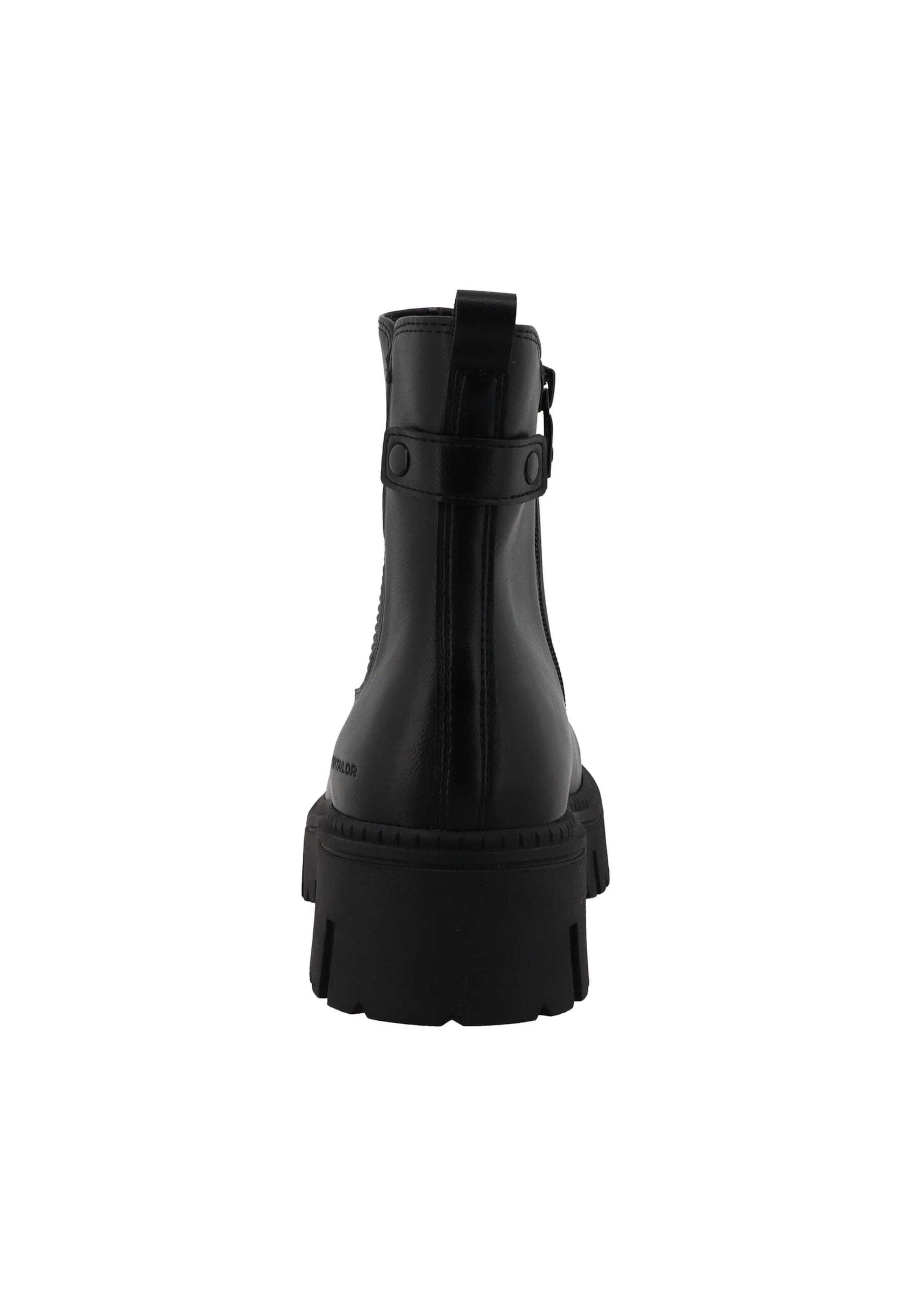 TOM TAILOR - Botas Chelsea en negro