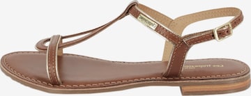 Les Tropéziennes Sandal 'Hamatrio-Ledersandalen' in Brown: front