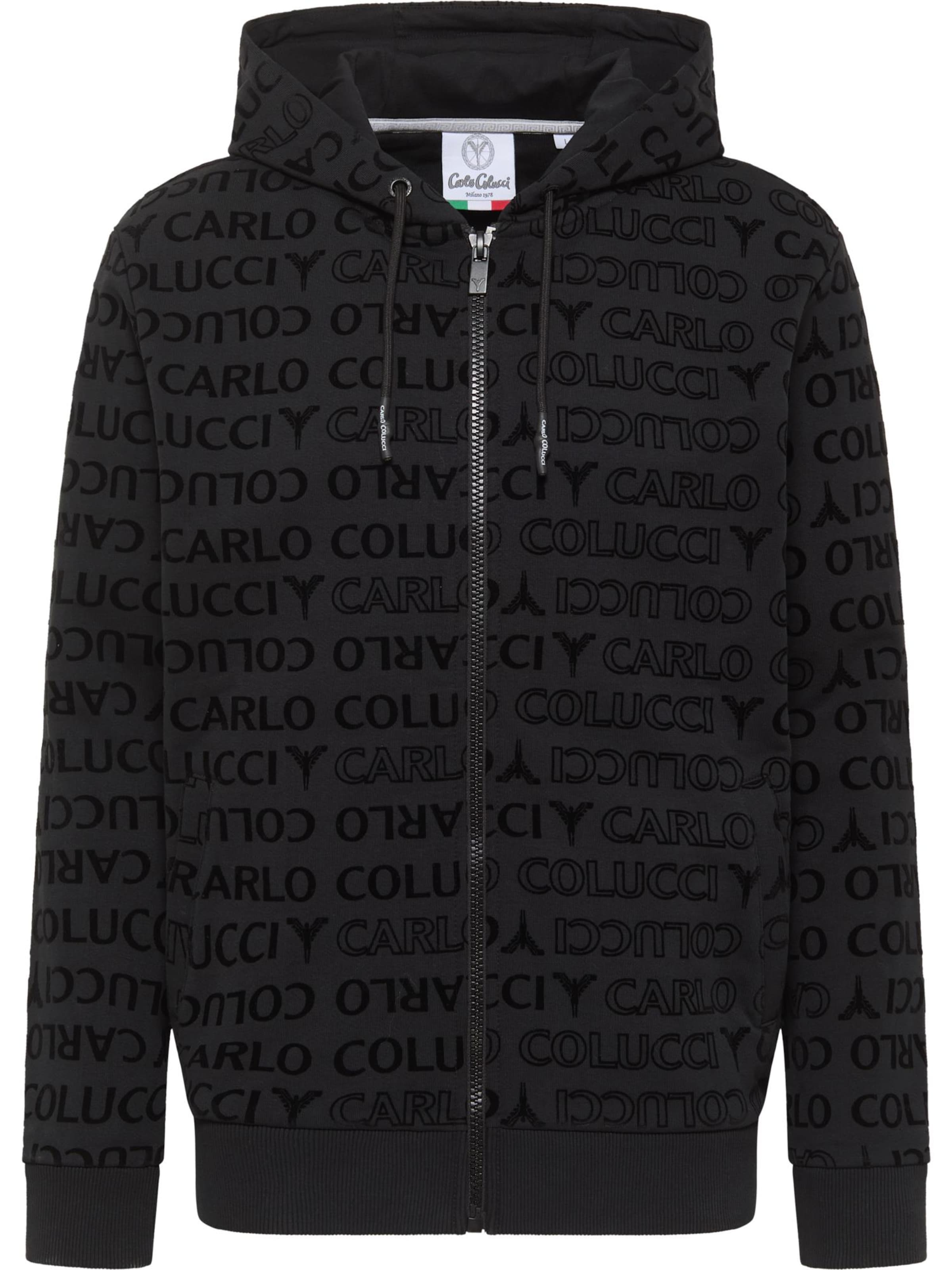 Carlo Colucci Sweat jacket in Black: front