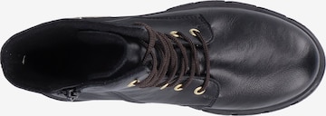 Rieker Lace-Up Ankle Boots in Black