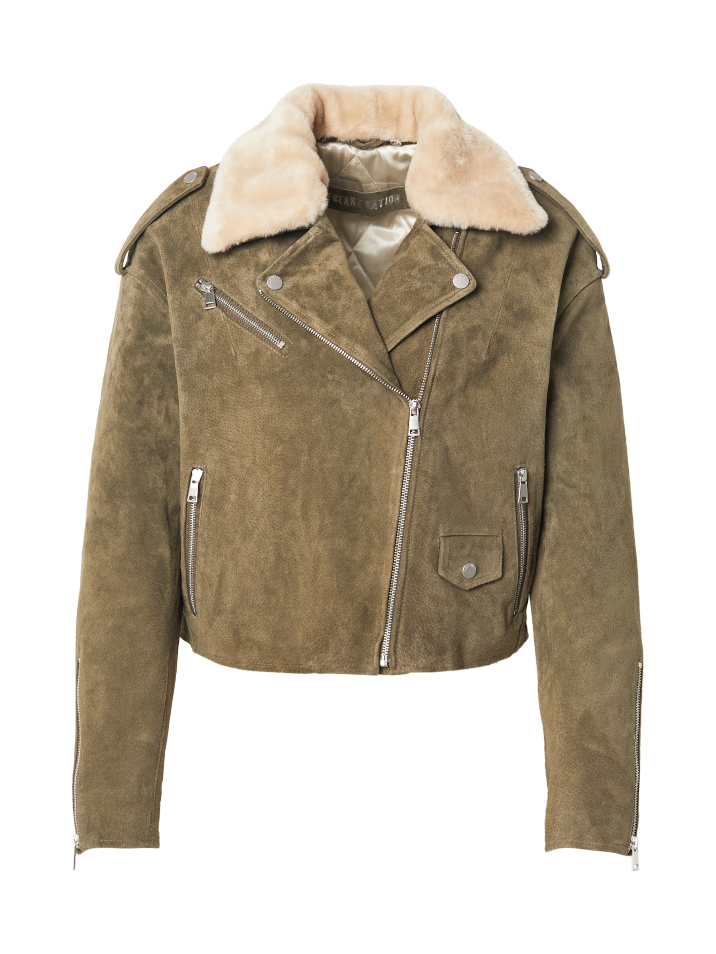 FREAKY NATION Overgangsjakke &#x27;Maivi&#x27; i grøn: forside