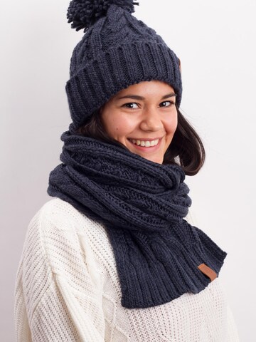 Manufaktur13 Mütze 'Rough Knit' in Blau