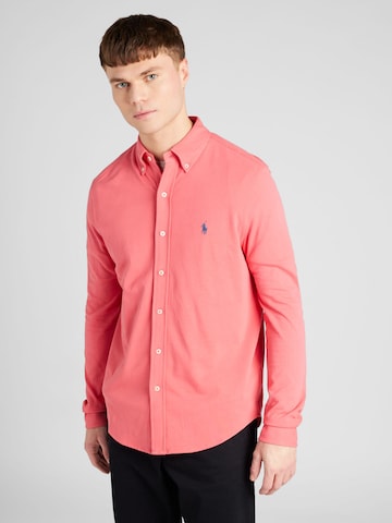 Polo Ralph Lauren Slim fit Overhemd in Rood: voorkant