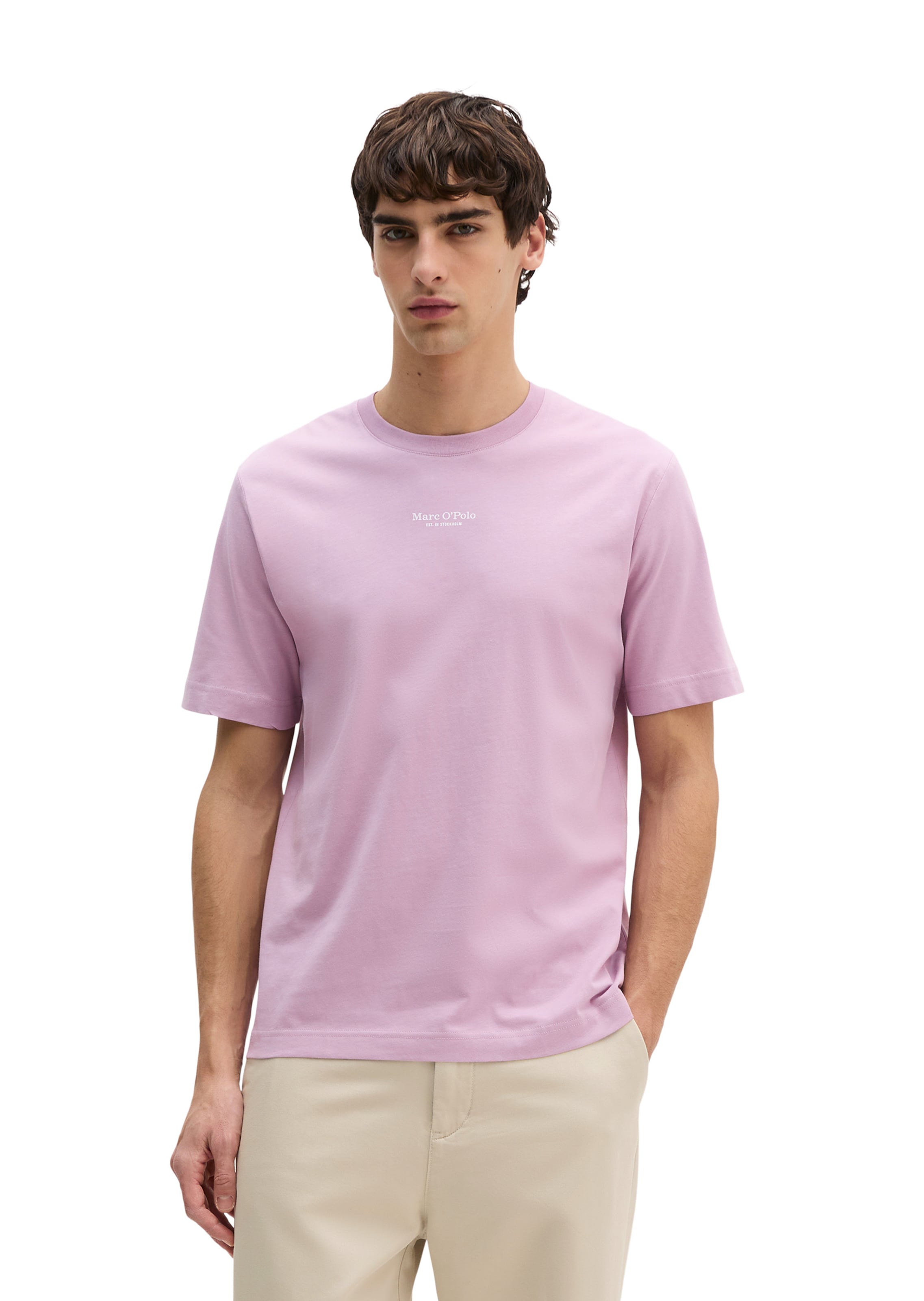 T-Shirt Marc O'Polo en violet : devant