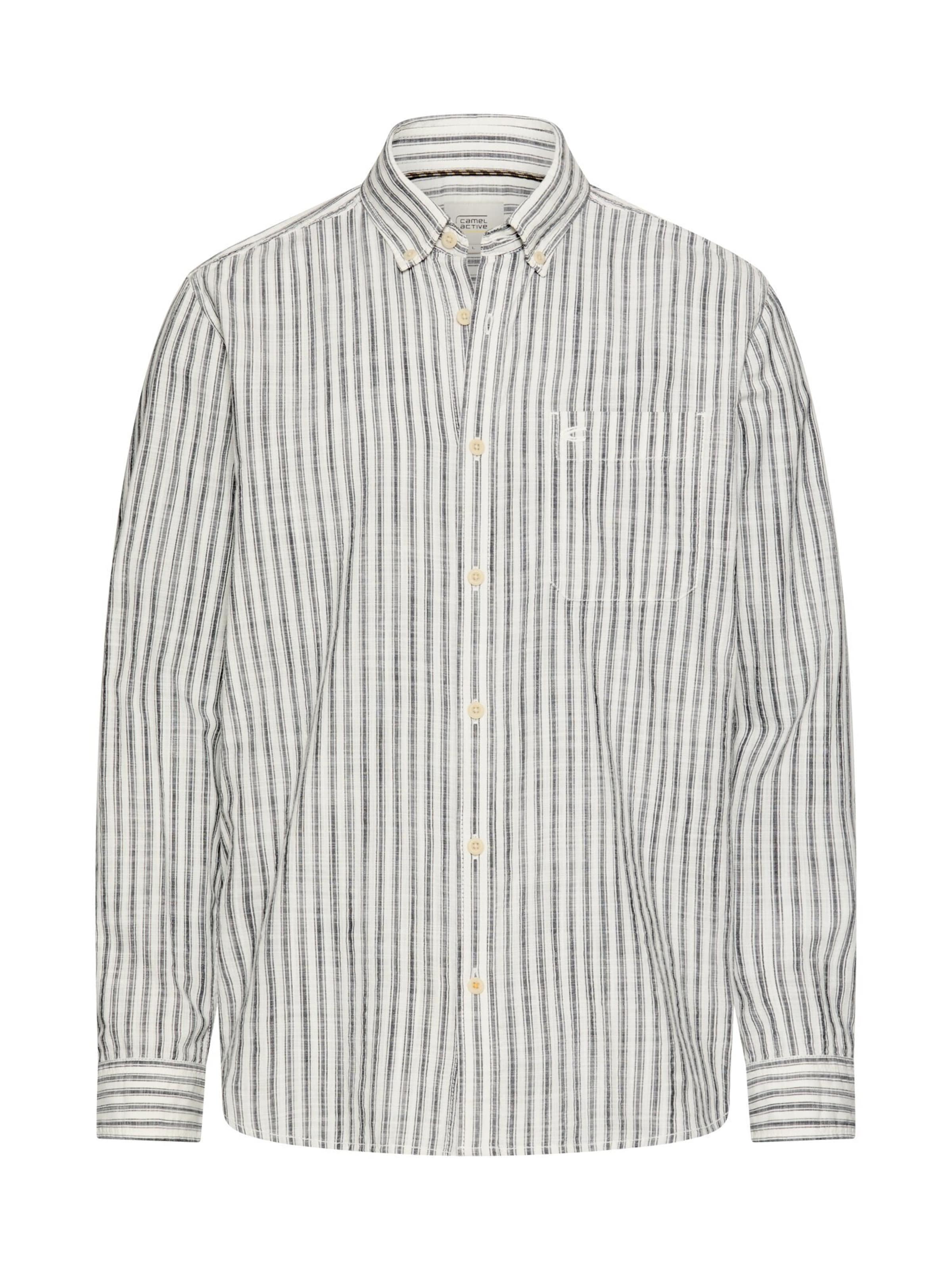 CAMEL ACTIVE Regular fit Button Up Shirt in Grey: front