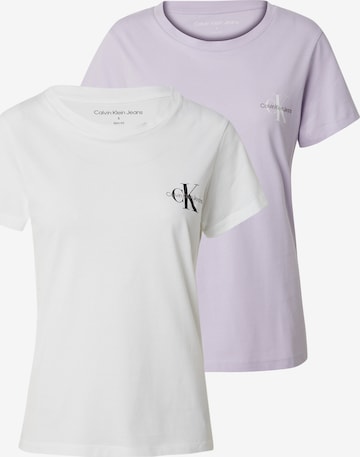 Calvin Klein Jeans Shirt in Lila: voorkant