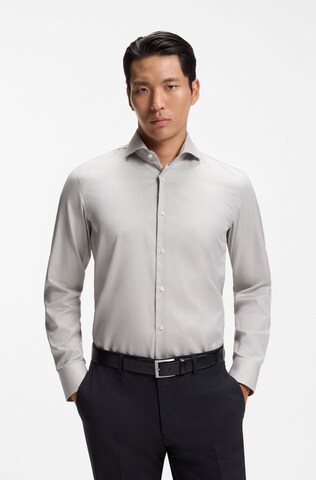 BOSS Regular Fit Hemd in Grau: Vorderseite