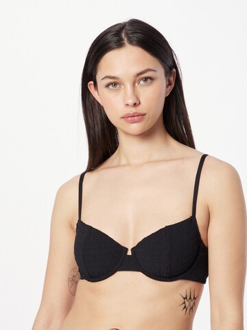 Lindex T-shirt Bikini top in Black: front