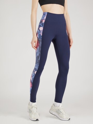 SKECHERS Skinny Sportbroek 'GOWALK SUMMER ROSE' in Blauw: voorkant